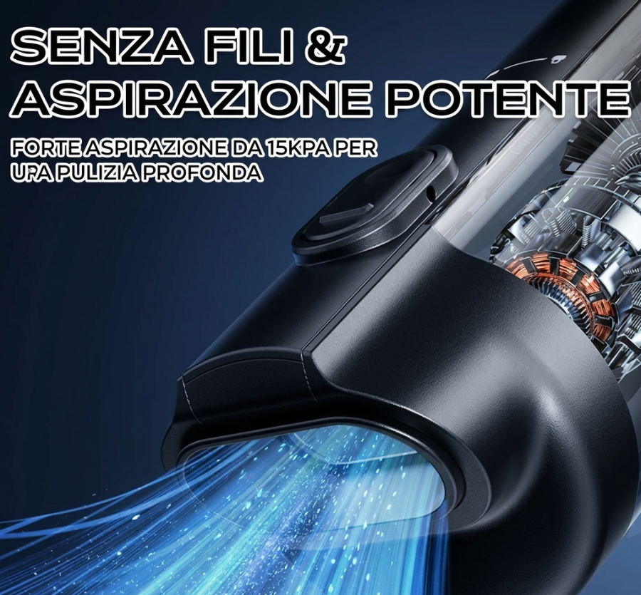 NovaVac™ Pro - Aspirapolvere Auto Senza Fili Potente (Edizione 2026).